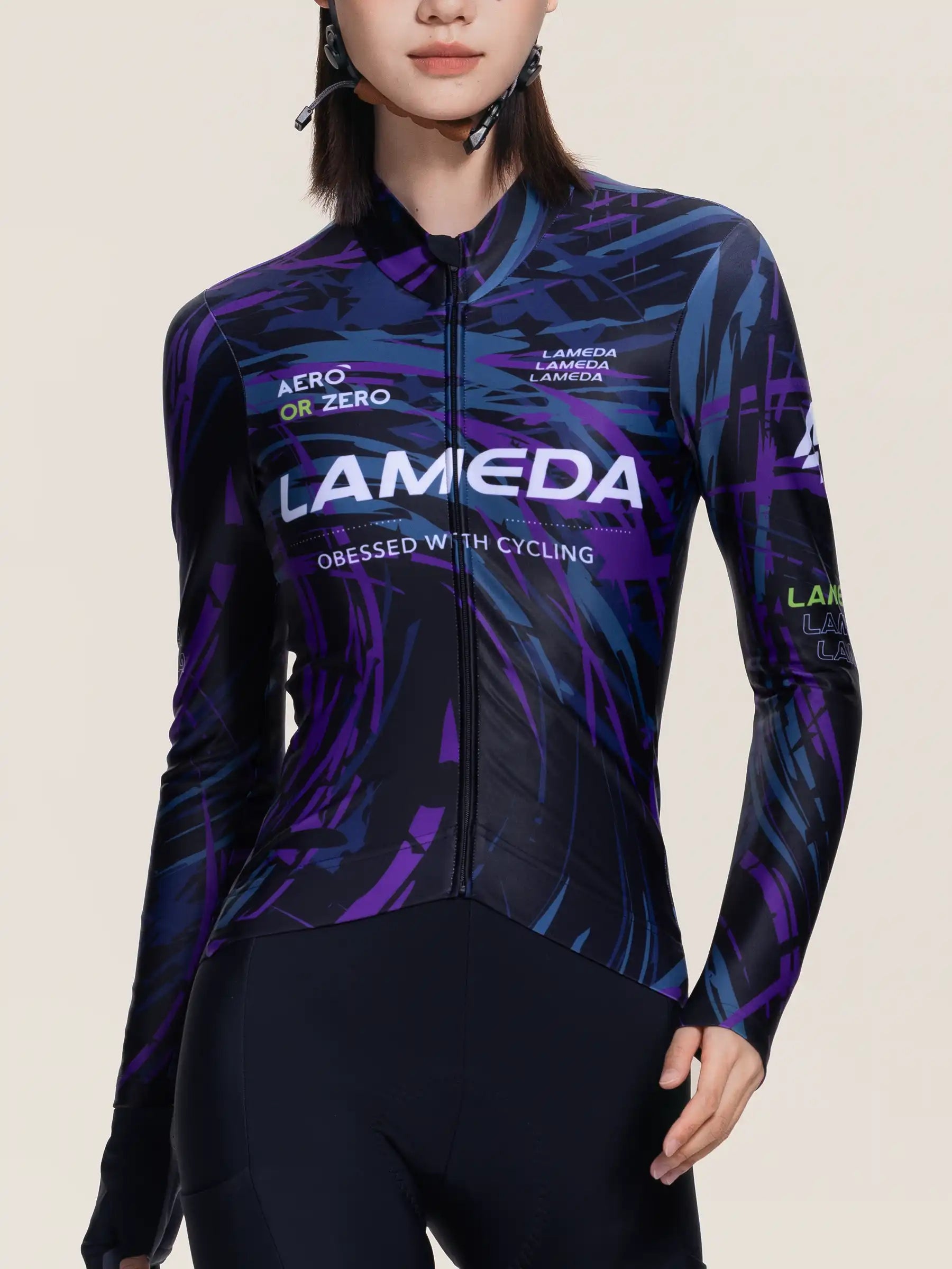 Long Sleeve purple Midweight Jersey